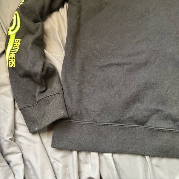 Brothers Full Front Zip Masked Robot Hoodie XXL (16) Grey and Green - Picture 12 of 15